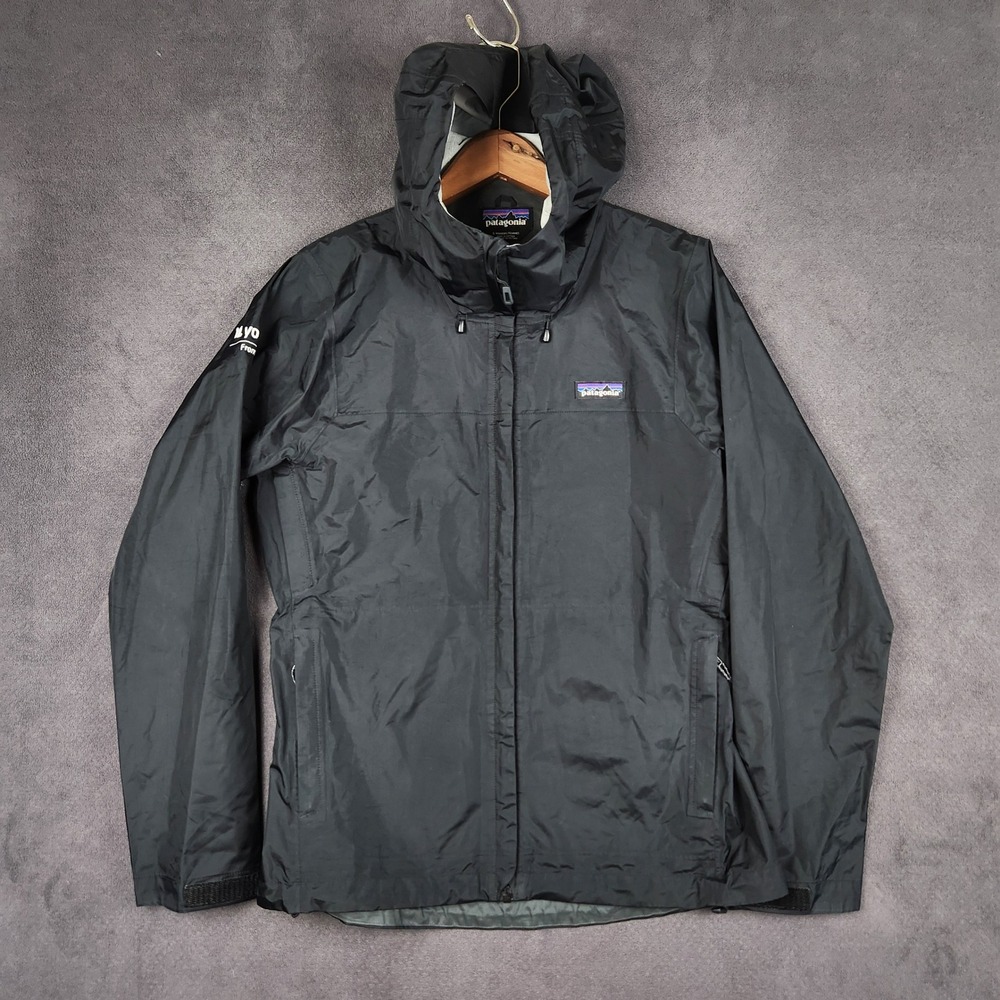 Patagonia Torrentshell Jacket Womens Small Black H2No Rain Coat 83807 Young Life